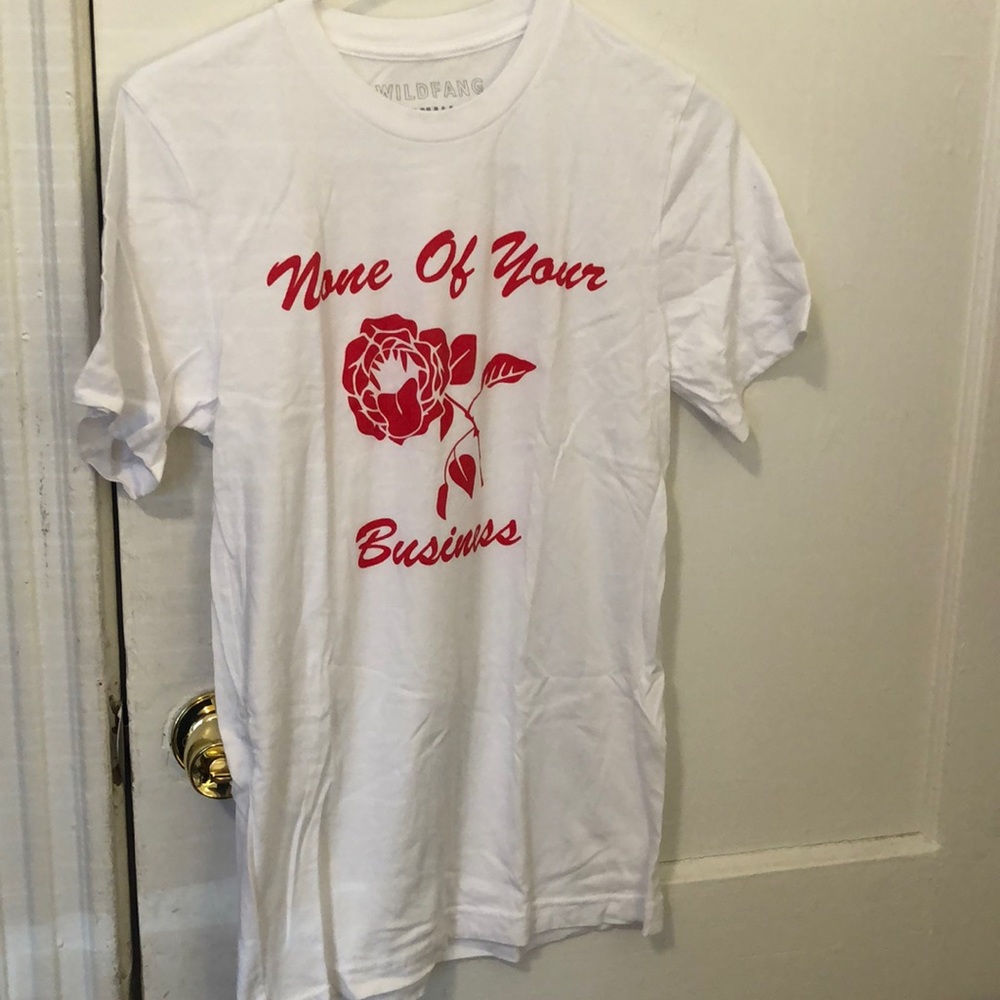 Wildfang none of your business t shirt